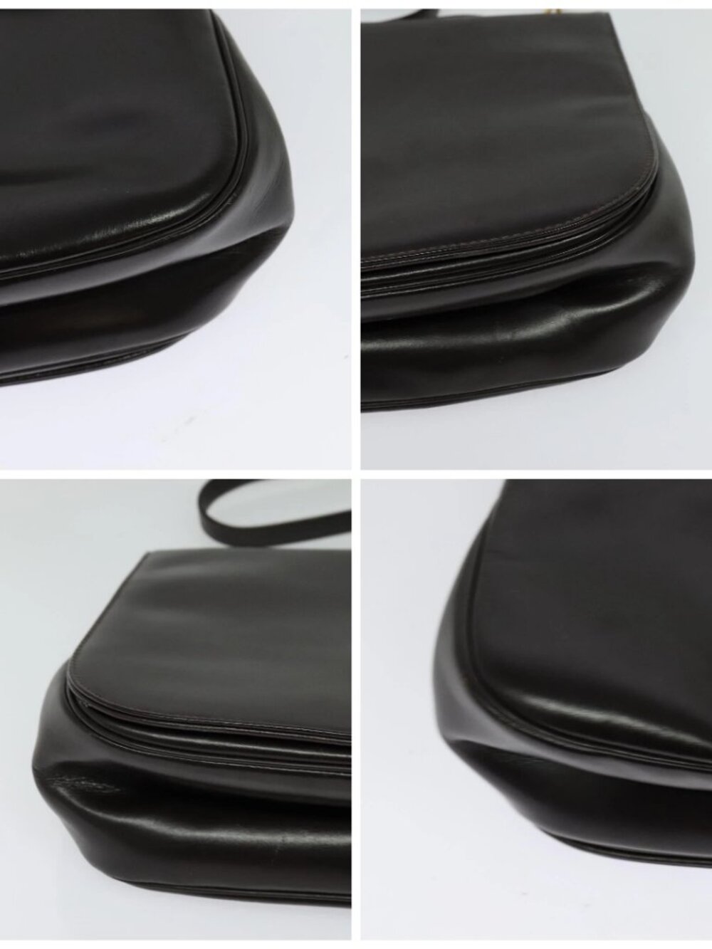 Christian Dior Shoulder Bag Leather Brown Gold Auth 126374 - Picture 16 of 16